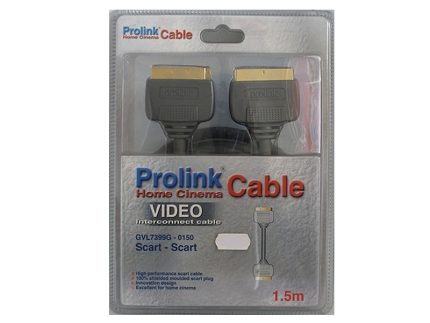 ΚΑΛΩΔΙΟ PROLINK SCART-SCART ΘΩΡΑΚΙΣΜΕΝΟ 1.5m